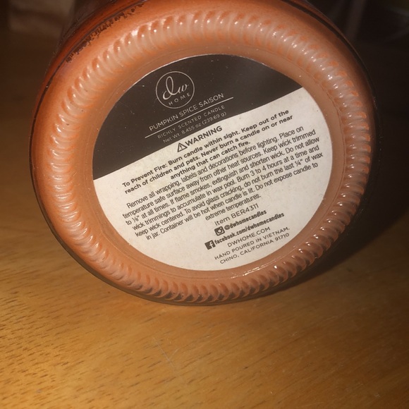 NEW "LIMITED EDITION SEASONAL" CANDLES DW HOME PUMPKIN SPICE SAISON - Picture 2 of 3